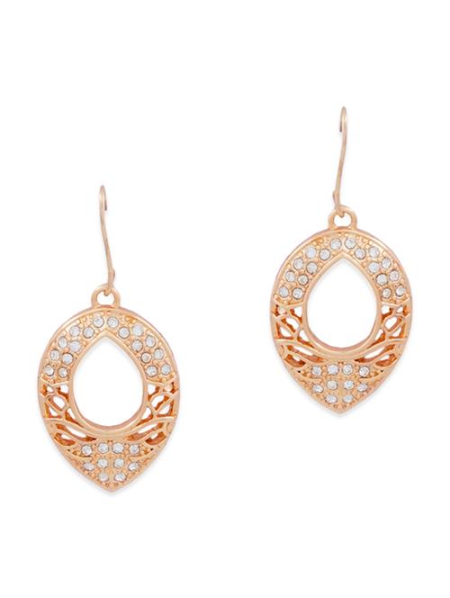 gold plated drop earring - 11756131 - Very Small Image - 1