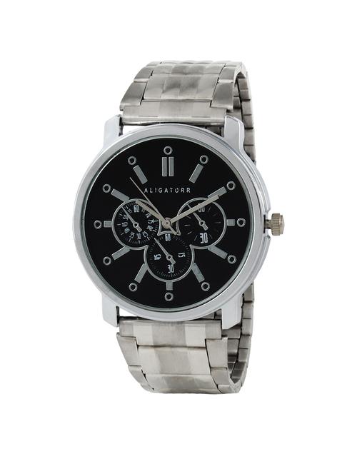 silver stainless steel analog watch - 11756158 - Very Small Image - 1