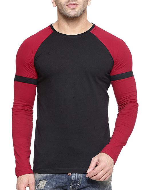 colour block cotton t-shirt - 11756299 - Very Small Image - 1