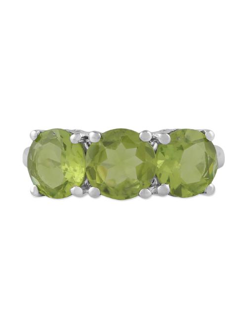 sterling silver peridot studded ring - 11757323 - Very Small Image - 1