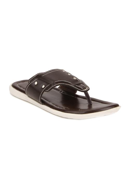 brown leatherette slipper - 11759932 - Very Small Image - 1