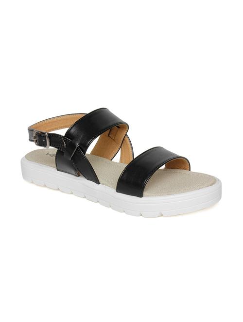 black faux leather sandals - 11760868 - Very Small Image - 1