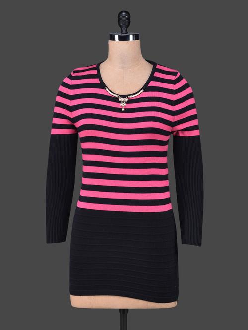 horizontal striped long sleeves top - 1176469 - Very Small Image - 1