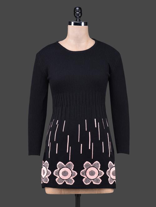 floral pattern round neck top - 1176481 - Very Small Image - 1