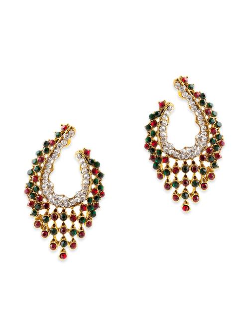multi colored brass drop earring - 11765177 - Very Small Image - 1