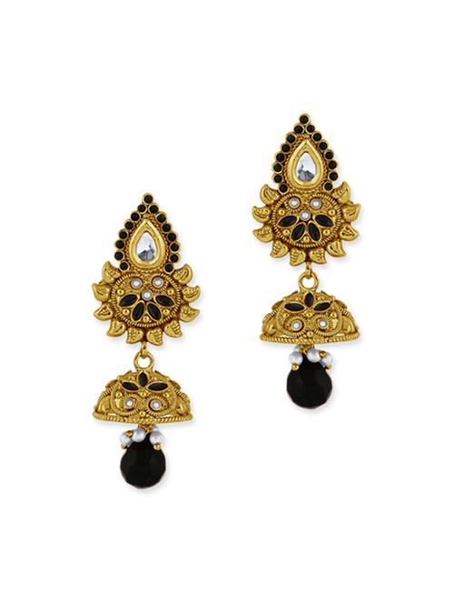 black copper drop earring - 11765495 - Very Small Image - 1