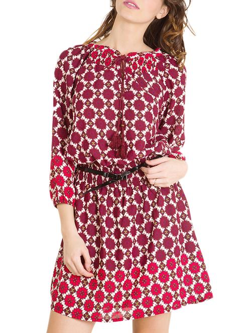 red printed dress - 11766145 - Very Small Image - 1
