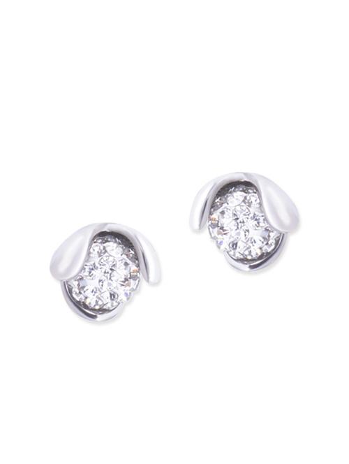 silver metal studs earrings - 11767109 - Very Small Image - 1