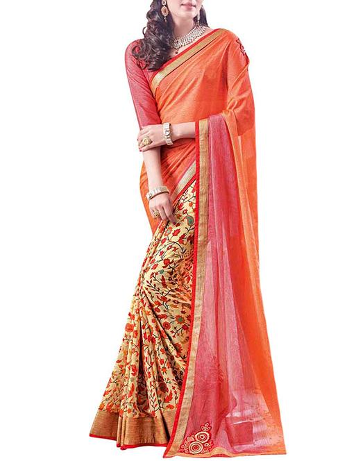 multi colored georgette saree with blouse - 11767383 - Very Small Image - 1