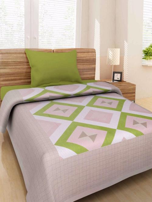multi colored printed cotton single bed sheet - 11767735 - Very Small Image - 1