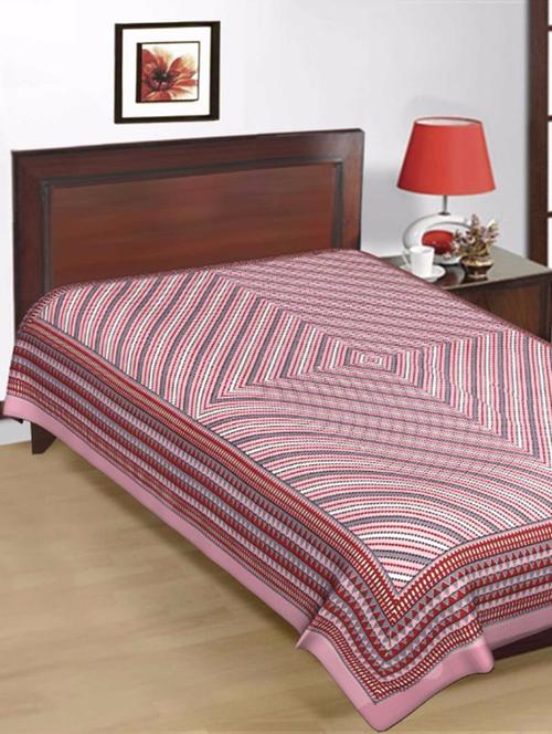 multi colored printed cotton single bed sheet - 11768008 - Very Small Image - 1