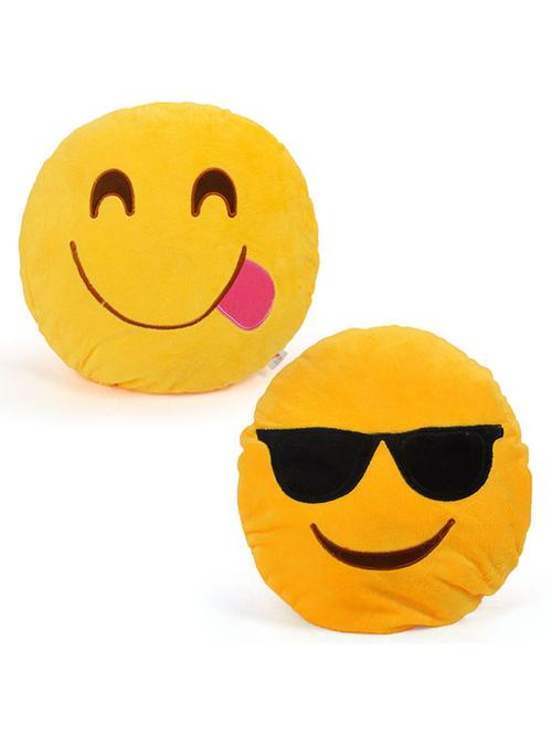 yellow filled cushion set - 11768906 - Very Small Image - 1