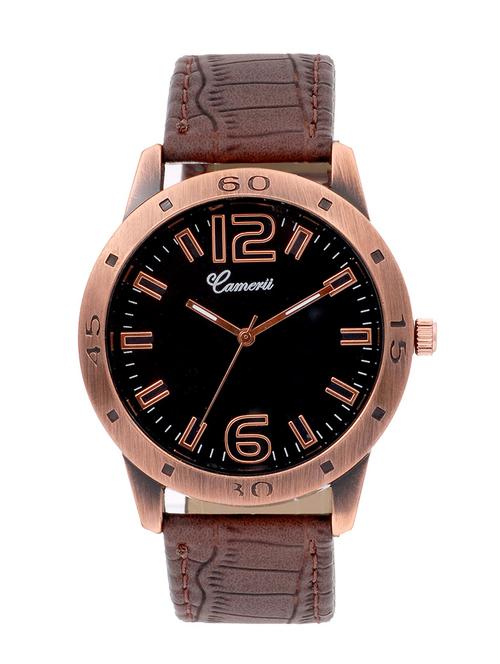 camerii elegance black dail wrist watch for men wm192 - 11779140 - Very Small Image - 1