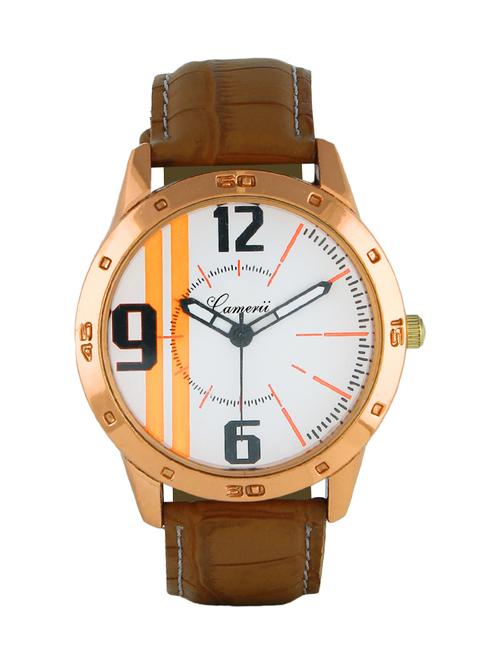 camerii elegance white dail wrist watch for men wm53 - 11779143 - Very Small Image - 1