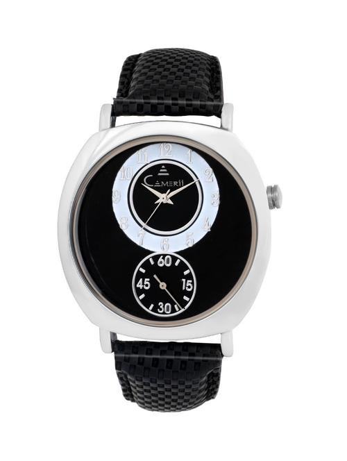 camerii elegance black dail wrist watch for men wm47b - 11779149 - Very Small Image - 1