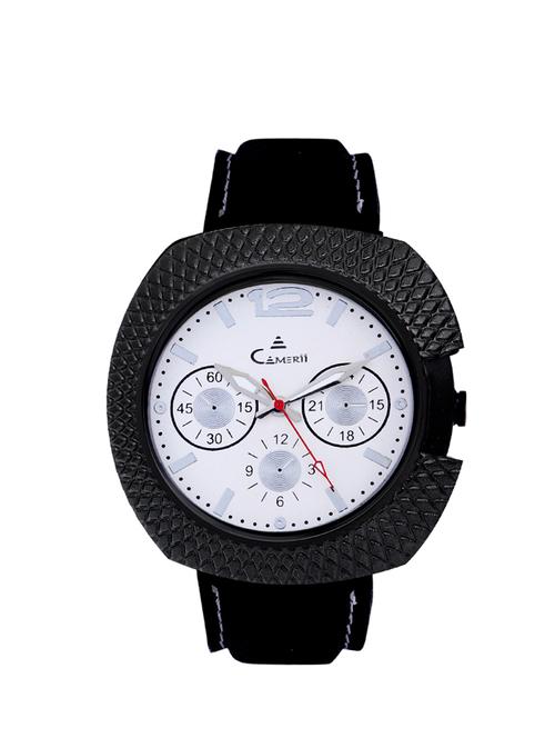 camerii elegance white dail wrist watch for men wm131 - 11779158 - Very Small Image - 1