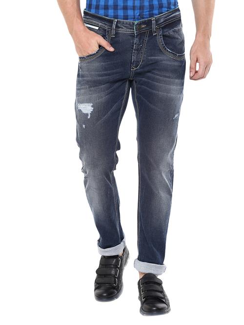 dark blue cotton jeans - 11780118 - Very Small Image - 1
