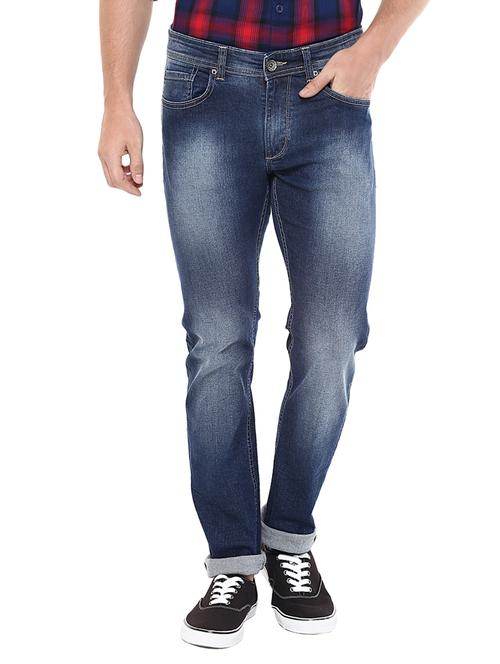 dark blue cotton jeans - 11780146 - Very Small Image - 1