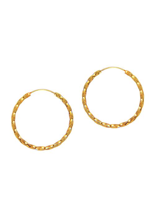 solid gold silver hoop earring - 11780774 - Very Small Image - 1