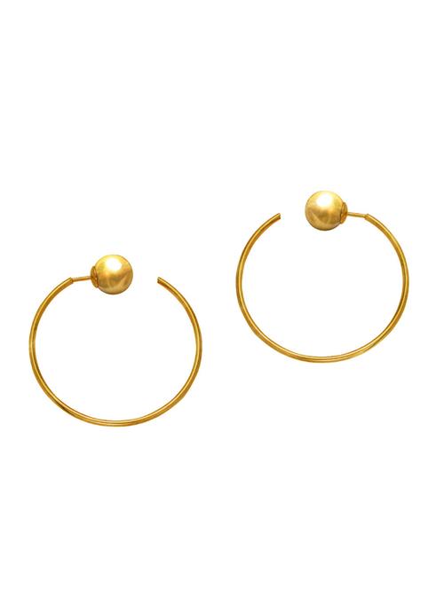 solid gold silver hoop earring - 11780781 - Very Small Image - 1