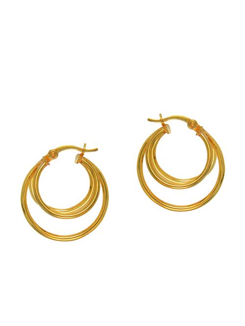 solid gold silver hoop earring - 11780784 - Very Small Image - 1