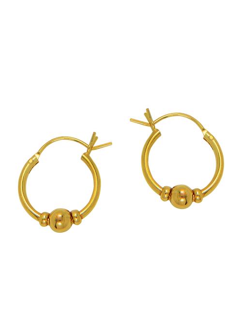 solid gold silver hoop earring - 11780789 - Very Small Image - 1