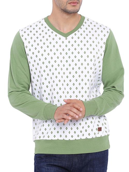 white cotton sweatshirt - 11782652 - Very Small Image - 1