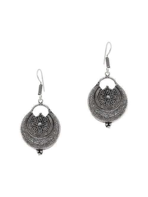 silver metal drop earring - 11783829 - Very Small Image - 1