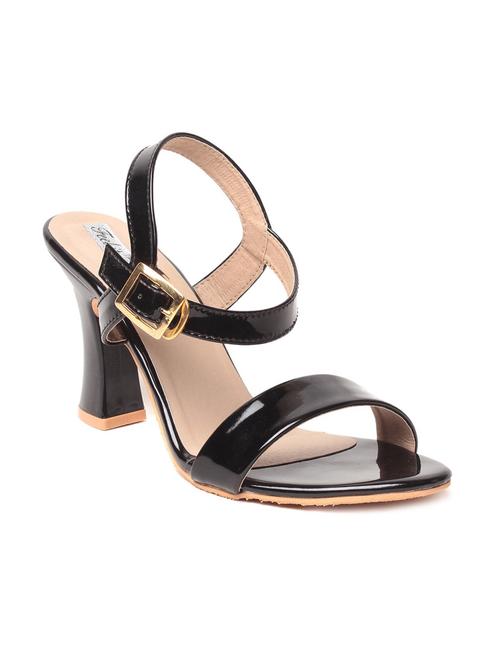 black patent leather ankle strap sandals - 11786090 - Very Small Image - 1