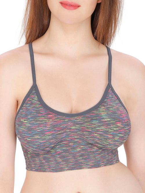 brown nylon sports bra - 11786774 - Very Small Image - 1
