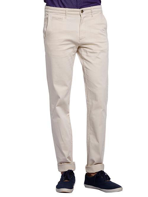 white satin chinos casual trouser - 11789019 - Very Small Image - 1