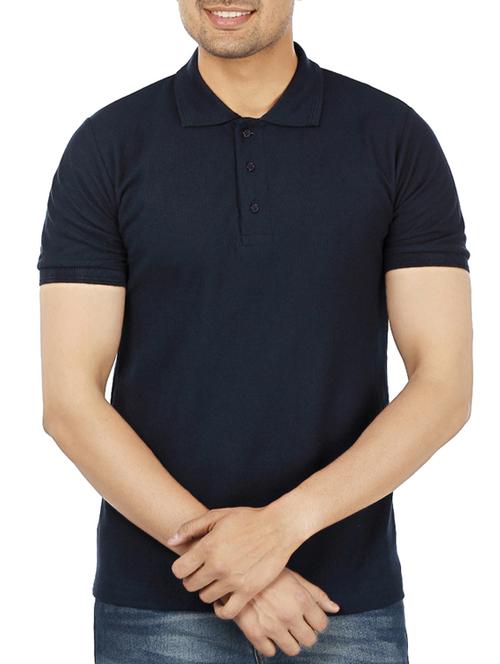 navy blue cotton t-shirt - 11789176 - Very Small Image - 1