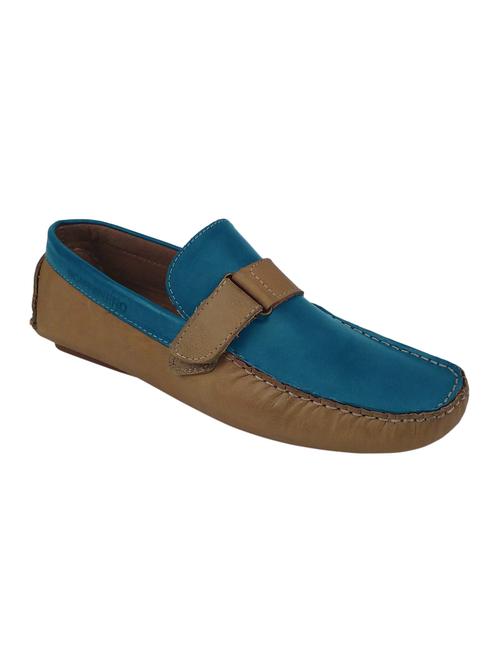 blue leather slip on loafers - 11789233 - Very Small Image - 1