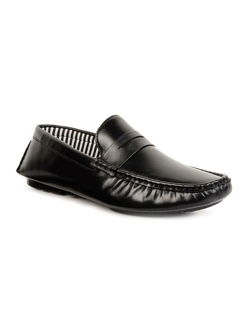 black synthetic slip on loafers - 11789268 - Very Small Image - 1