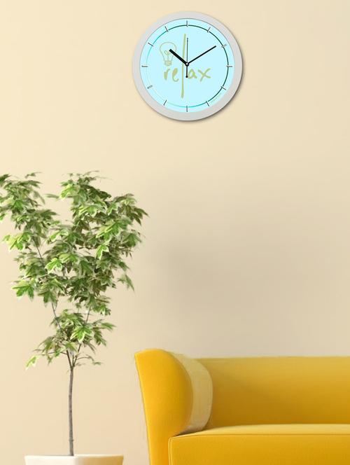 light blue wood wall clock - 11792205 - Very Small Image - 1