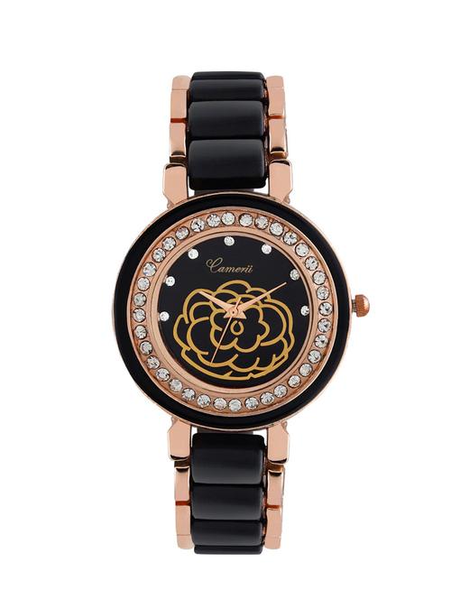 black water resistant metallic dial wrist watch - 1180042 - Very Small Image - 1