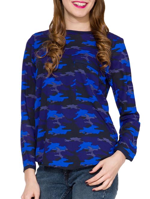 camouflage print top - 11802924 - Very Small Image - 1