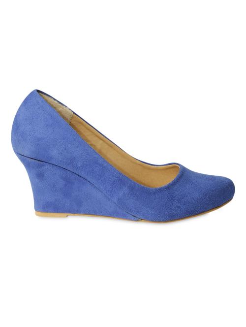 Blue suede wedges - 1180650 - Very Small Image - 1