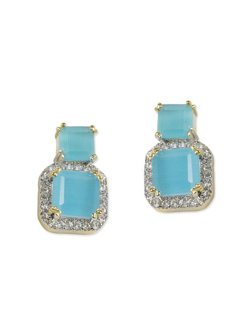 blue metal studs earrings - 11807473 - Very Small Image - 1