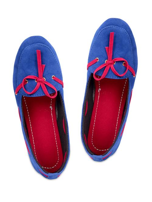 Blue suede ballerinas - 1180834 - Very Small Image - 1