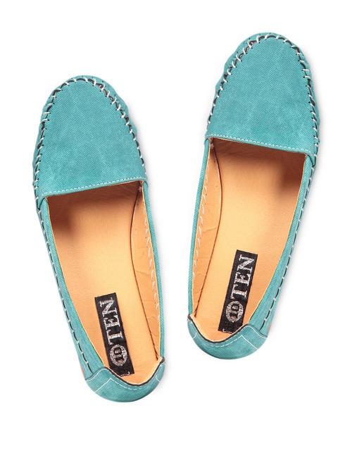 Green denim loafers - 1180879 - Very Small Image - 1