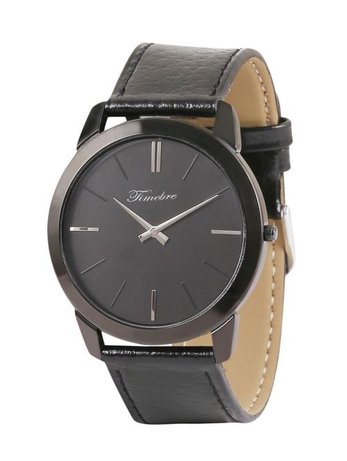 timebre men slim carbon black analog watch - 11809655 - Very Small Image - 1