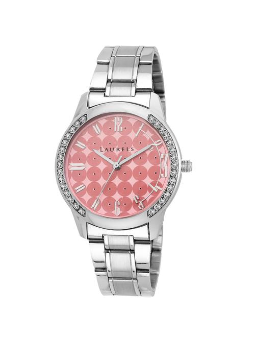 silver embellished stainless steel analog wrist watch - 11817981 - Very Small Image - 1