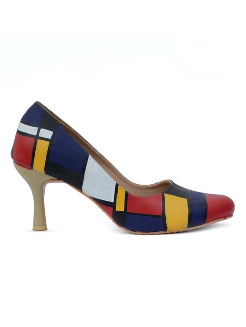 hand-painted color block pattern pumps - 1181864 - Very Small Image - 1