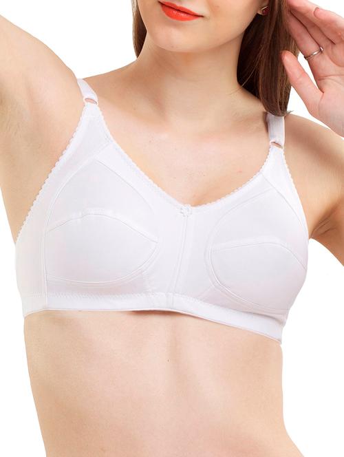 white cotton bra - 11823886 - Very Small Image - 1