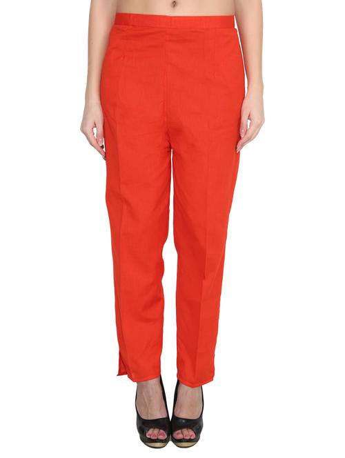 orange cotton treggings - 11825392 - Very Small Image - 1