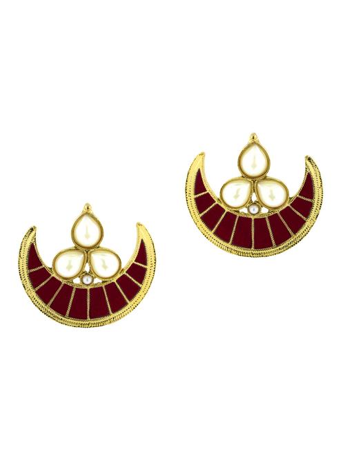 red copper studs earrings - 11826948 - Very Small Image - 1