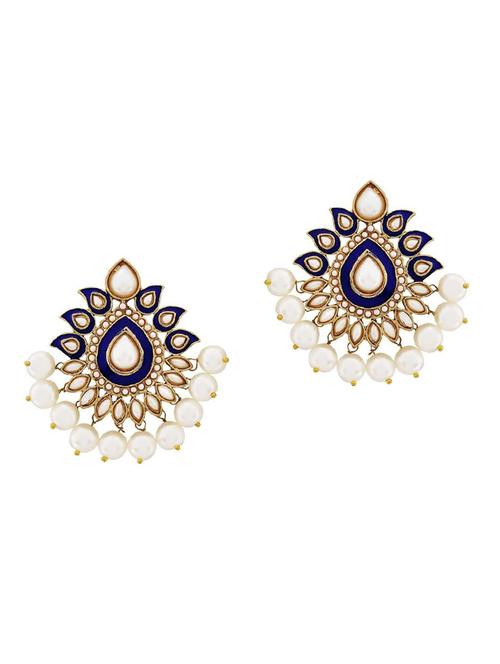 blue copper drop earrings - 11827022 - Very Small Image - 1