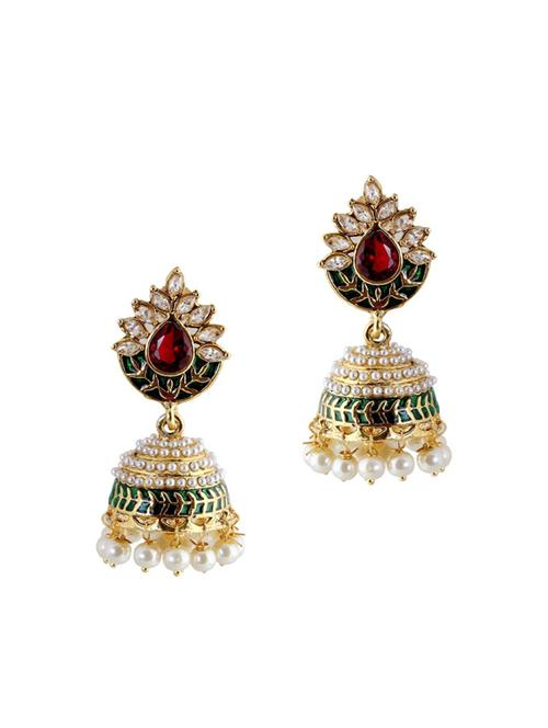 multi colored brass drop earring - 11827249 - Very Small Image - 1
