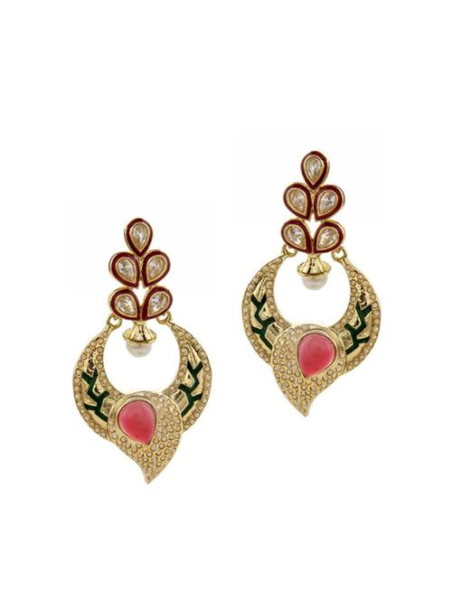 multi colored brass drop earrings - 11827257 - Very Small Image - 1